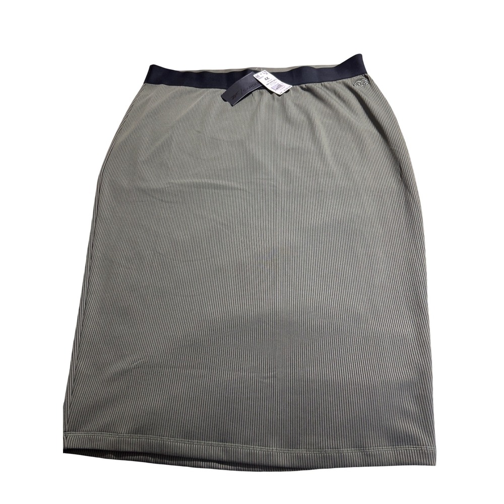 Reebok x Cardi B Ribbed Midi Skirt Hunter Green Plus Size 4X H59317 NEW